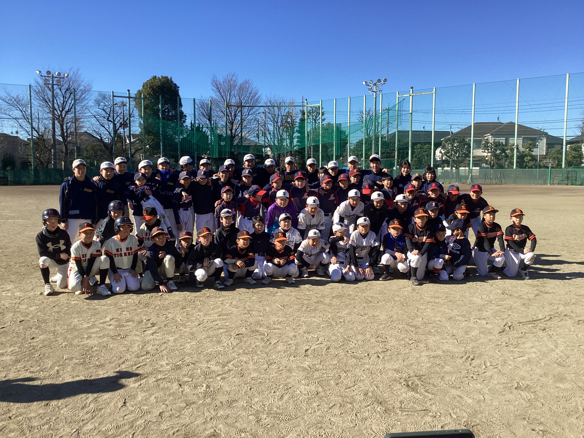 ０７野球教室集合写真